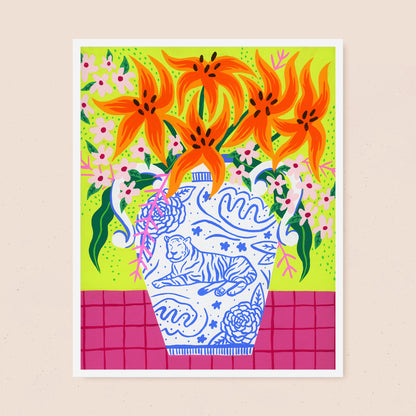 Tiger Vase | Fine Art Print