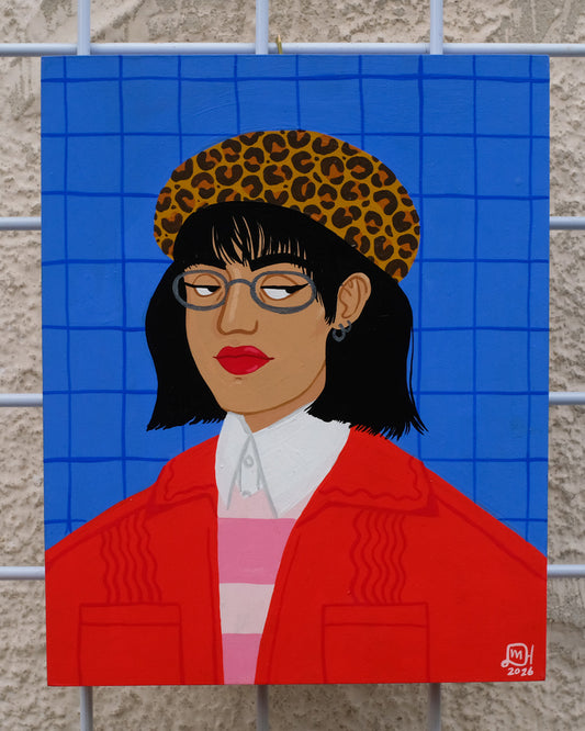 Leopard Beret | Original Painting