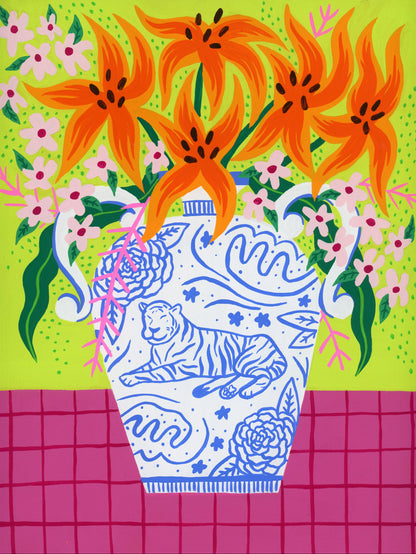 Tiger Vase | Fine Art Print